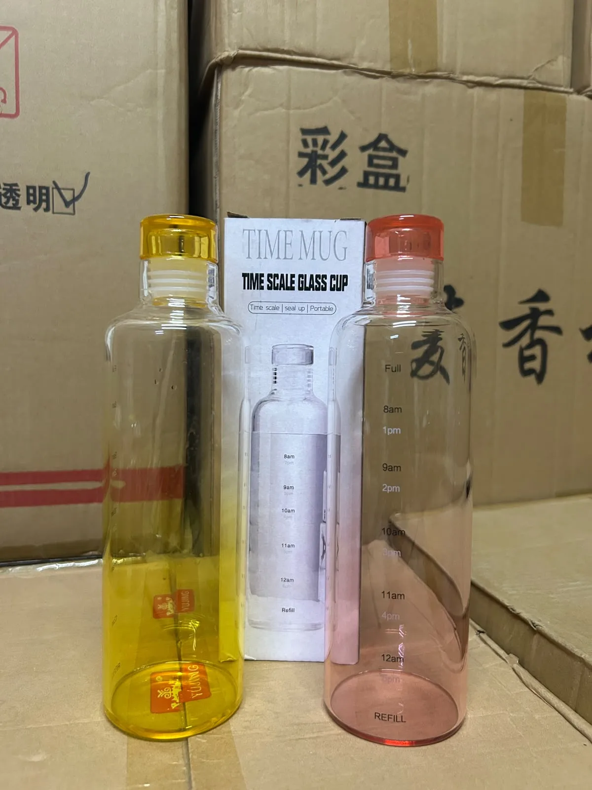 BOROSILICATE  GLASS WATER  BOTTLE  500ML