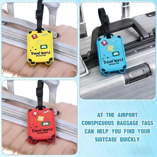 Silicone Luggage Tags (pack of 4)