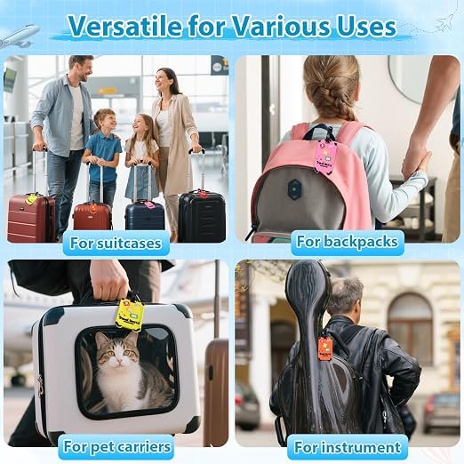 Silicone Luggage Tags (pack of 4)