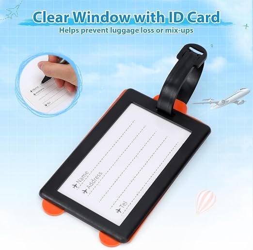 Silicone Luggage Tags (pack of 4)
