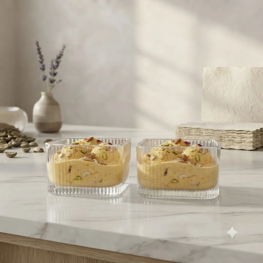 SERVING BOWL SQUARE 4INCH 6PCS SET