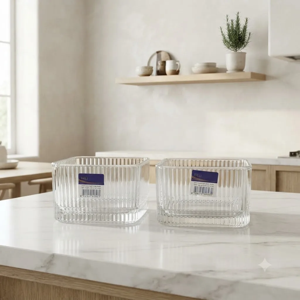 SERVING BOWL SQUARE 4INCH 6PCS SET