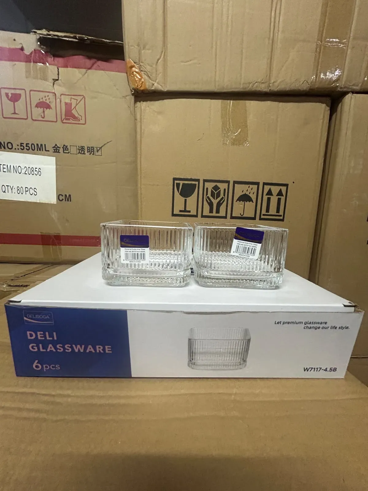 SERVING BOWL SQUARE 4INCH 6PCS SET